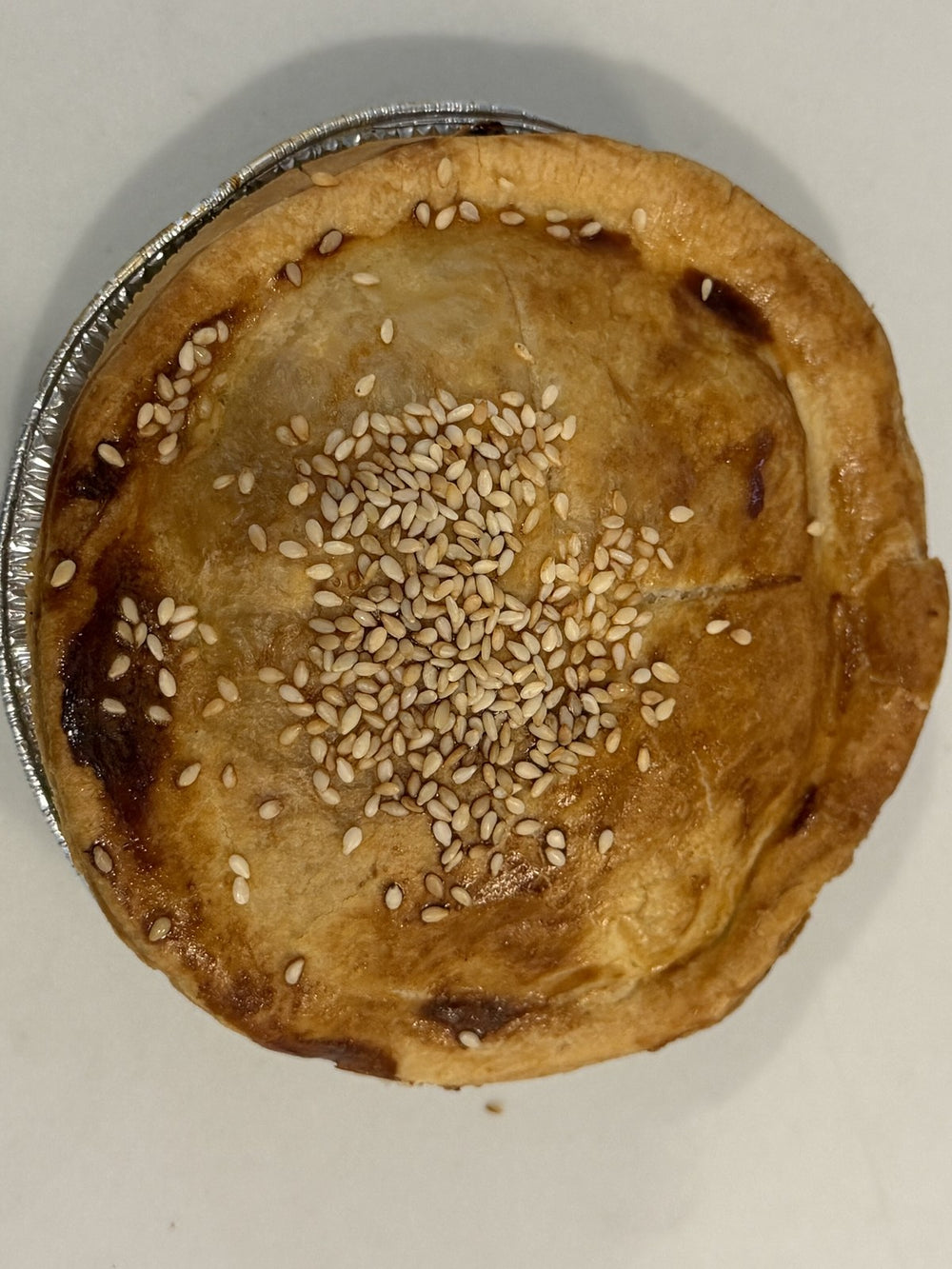 A Le 76 chicken and leek pie, made on site
